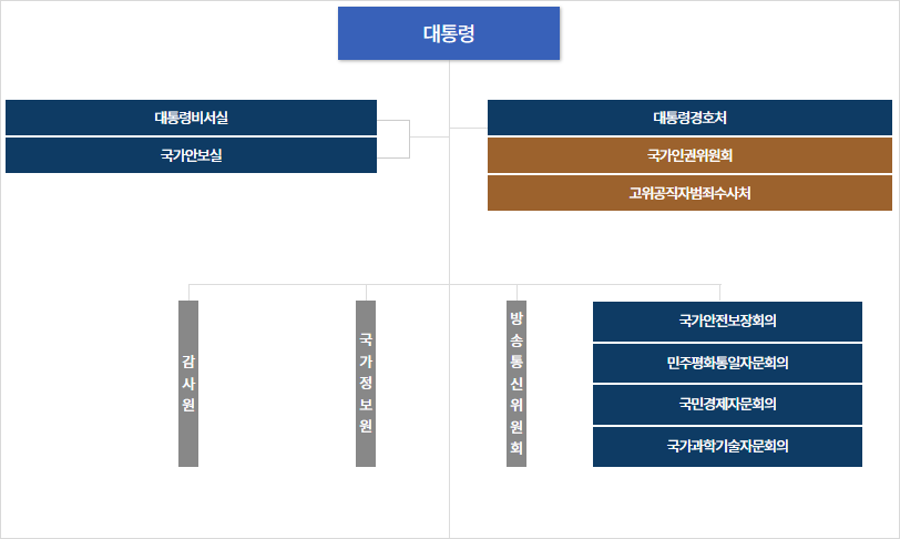 정부조직 체계 및 구조 총정리