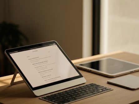 전세자금 대출 서류와 계산기가 놓인 책상 위 플랫레이